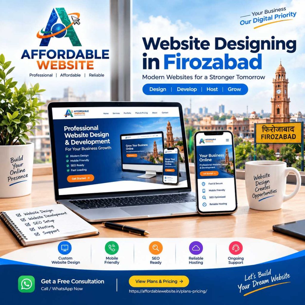 Website Designing in Firozabad – Affordable & Professional Website Development